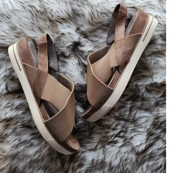 Eileen Fisher Spa Mesh Elastic Sneaker Sandals Size 9.5