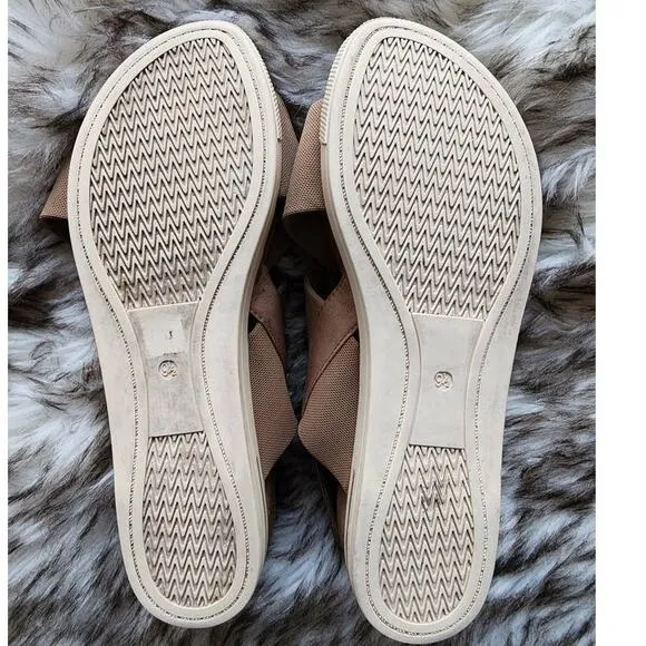 Eileen Fisher Spa Mesh Elastic Sneaker Sandals Size 9.5