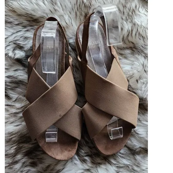 Eileen Fisher Spa Mesh Elastic Sneaker Sandals Size 9.5