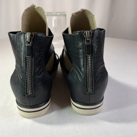 Eileen Fisher Sport Size 8 Tumbled Leather Sport Sandal Platform Sneaker
