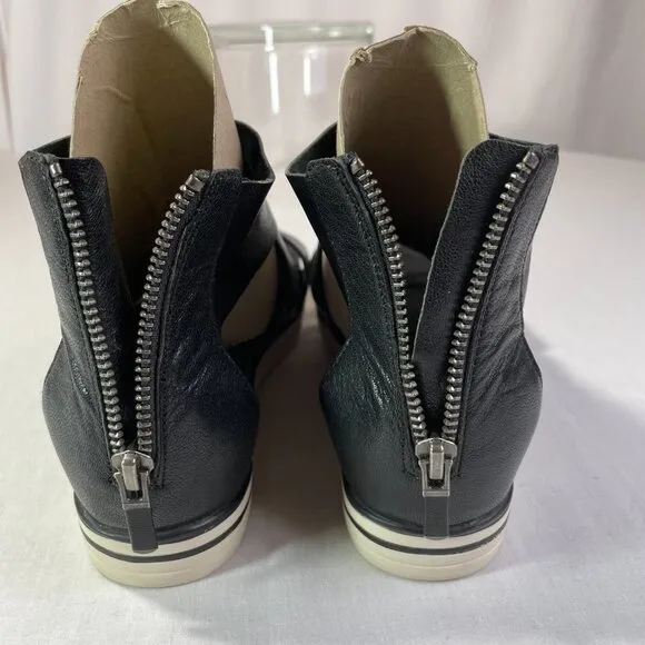 Eileen Fisher Sport Size 8 Tumbled Leather Sport Sandal Platform Sneaker