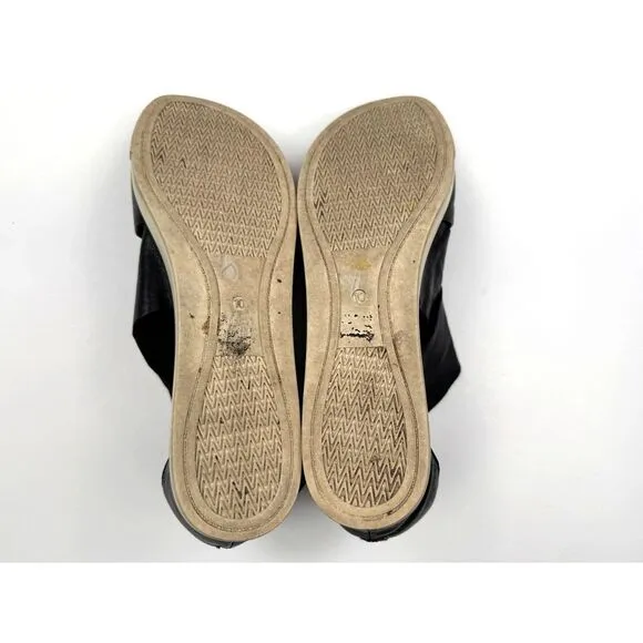 Eileen Fisher Sport Tumbled Leather Sneaker Sandals Women 10 Zip Closure Strappy