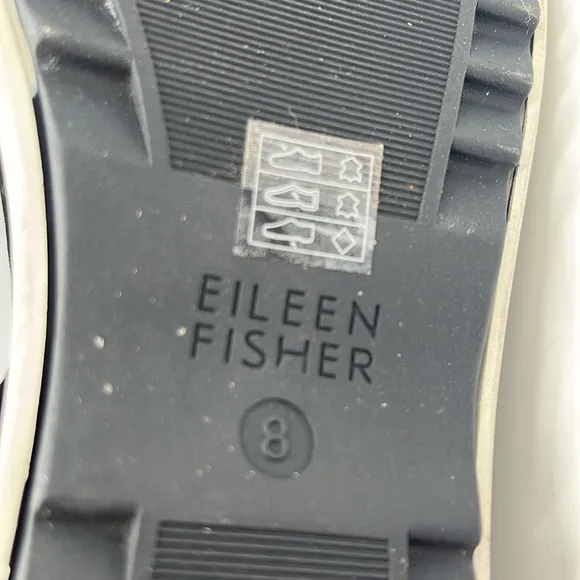 Eileen Fisher VIV Nubuck Tumbled Wedge Sandals Sz 8