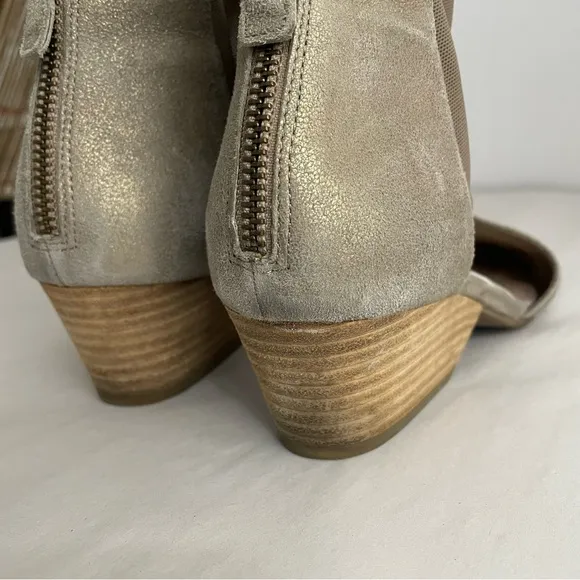 Eileen Fisher Womens Beige Suede Fame D'orsay Cuffed Pumps Size 8.5