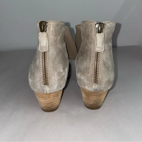 Eileen Fisher Womens Beige Suede Fame D'orsay Cuffed Pumps Size 8.5