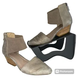 Eileen Fisher Womens Beige Suede Fame D'orsay Cuffed Pumps Size 8.5