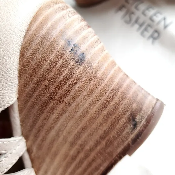 Eileen Fisher Women's Wedge Sandal Leather Tan Size 6