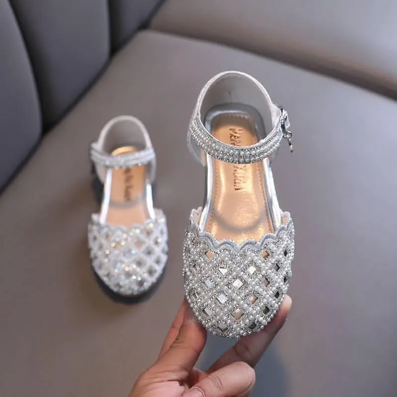 Elegant Girls' Sandals Magic of Shining Toes Shining Princess's Choice