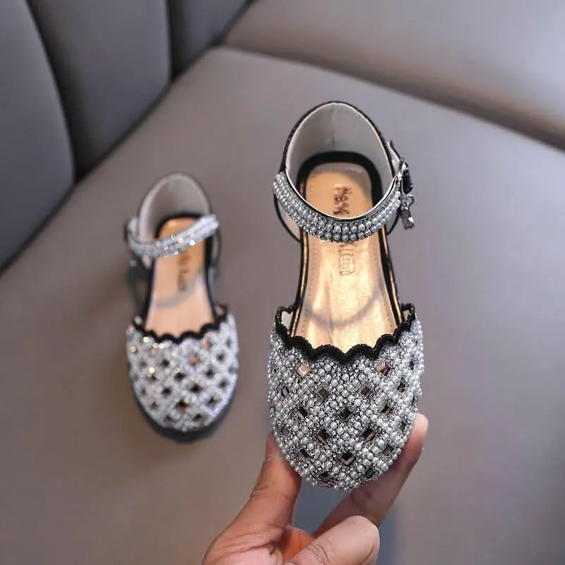 Elegant Girls' Sandals Magic of Shining Toes Shining Princess's Choice