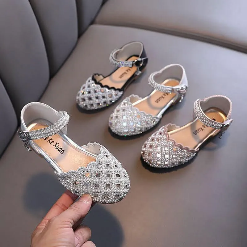 Elegant Girls' Sandals Magic of Shining Toes Shining Princess's Choice
