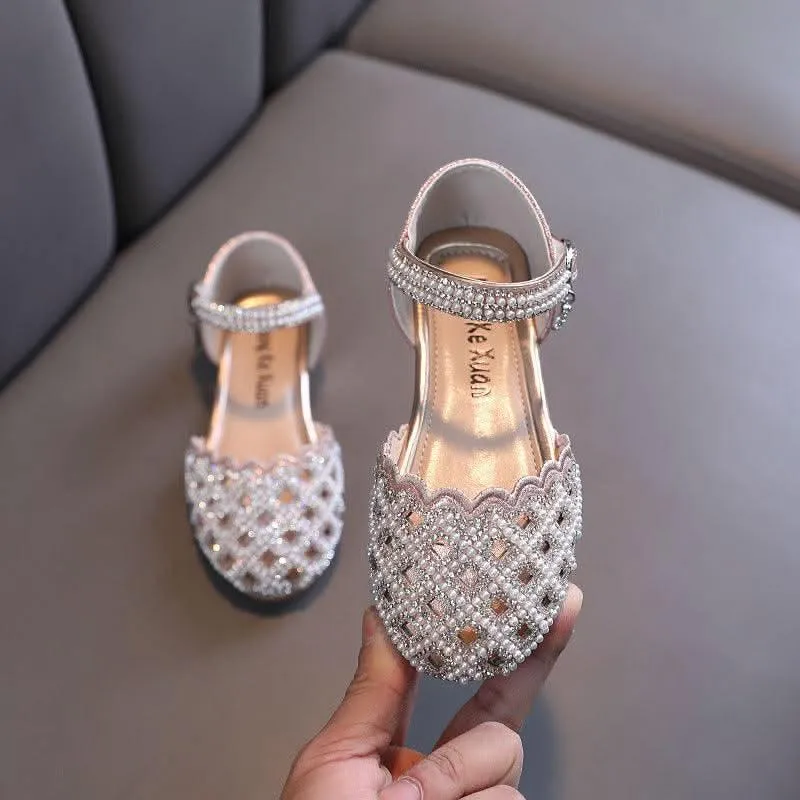 Elegant Girls' Sandals Magic of Shining Toes Shining Princess's Choice