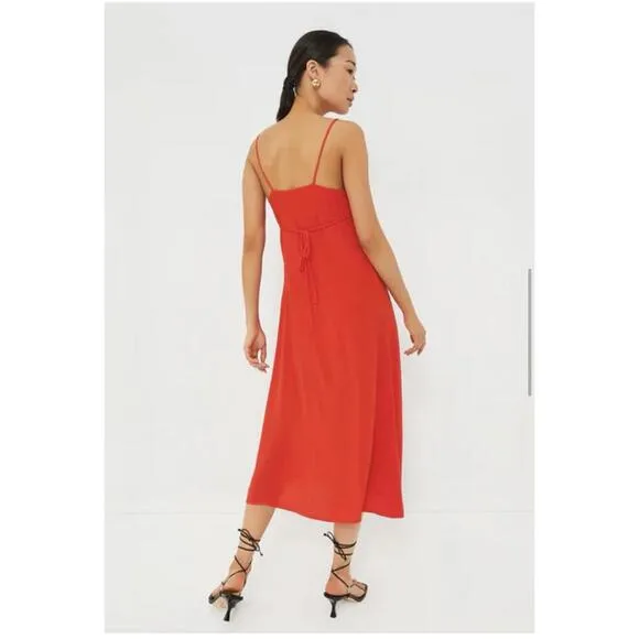 EMERSON FRY Grenadine Red Amy Sundress Dress $228 NWT Medium M Tuckernuck