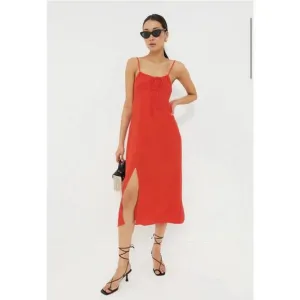 EMERSON FRY Grenadine Red Amy Sundress Dress $228 NWT Medium M Tuckernuck