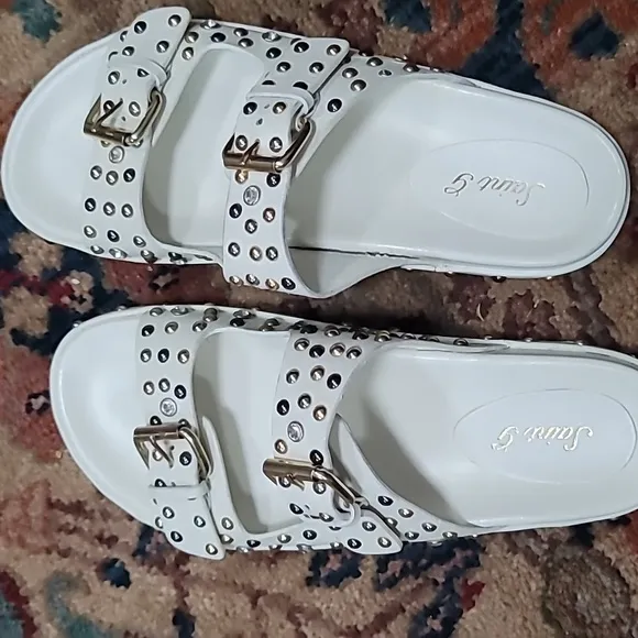 Emily Studded Double Buckle Sandal