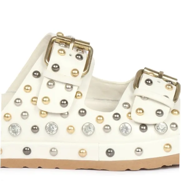 Emily Studded Double Buckle Sandal