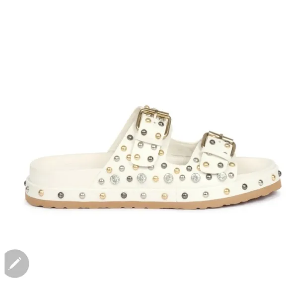 Emily Studded Double Buckle Sandal