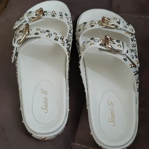 Emily Studded Double Buckle Sandal
