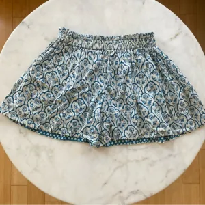 Etoile Isabel Marant Blue &amp; White Boho Sunflower Shorts Size 12 Gently Used