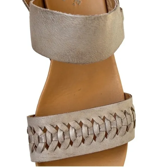 𝅺EUC Kork-Ease leather wedge sandals