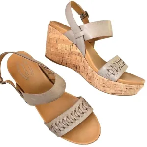 𝅺EUC Kork-Ease leather wedge sandals