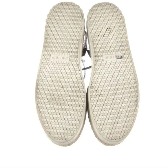 EUC Miu Miu Authentic Platform B&amp;W Sandals w buckle strap