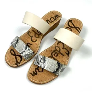 EUC Sam Edelman Gala Two Strap Low Wedge Sandals Women’s Size 8
