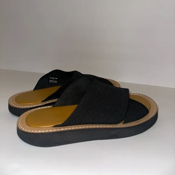 Everlane | ReKnit Form Crossover Sandal in Black size 7