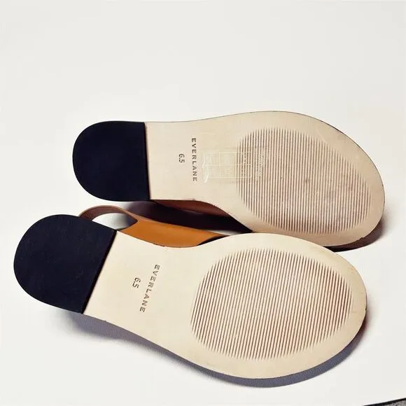 Everlane The City Crossover Sandal in Desert Tan Brown Leather Size 6.5 New