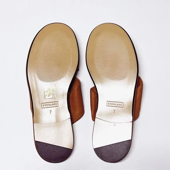 Everlane The Day Twist Sandal Desert Tan Italian Leather Size 7 NEW