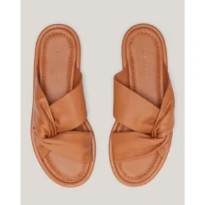 Everlane The Day Twist Sandal Desert Tan Italian Leather Size 7 NEW