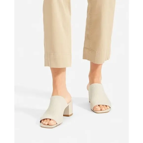 Everlane The Glove Mule in ReKnit White Bone Size 8.5 NEW