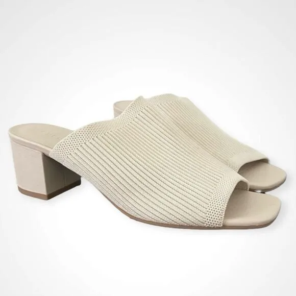 Everlane The Glove Mule in ReKnit White Bone Size 8.5 NEW