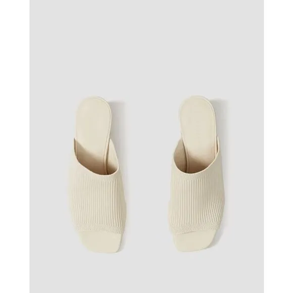 Everlane The Glove Mule in ReKnit White Bone Size 8.5 NEW