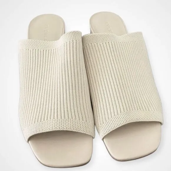 Everlane The Glove Mule in ReKnit White Bone Size 8.5 NEW