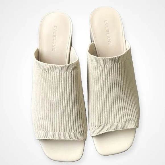 Everlane The Glove Mule in ReKnit White Bone Size 8.5 NEW