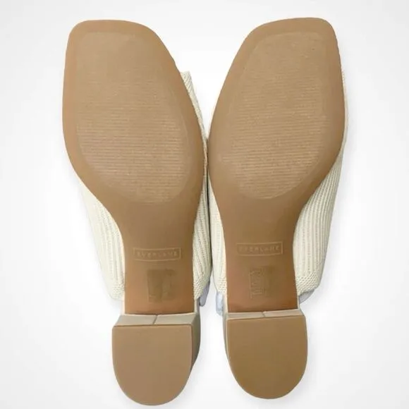 Everlane The Glove Mule in ReKnit White Bone Size 8.5 NEW