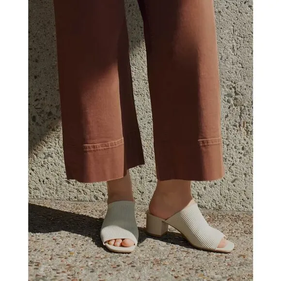 Everlane The Glove Mule in ReKnit White Bone Size 8.5 NEW