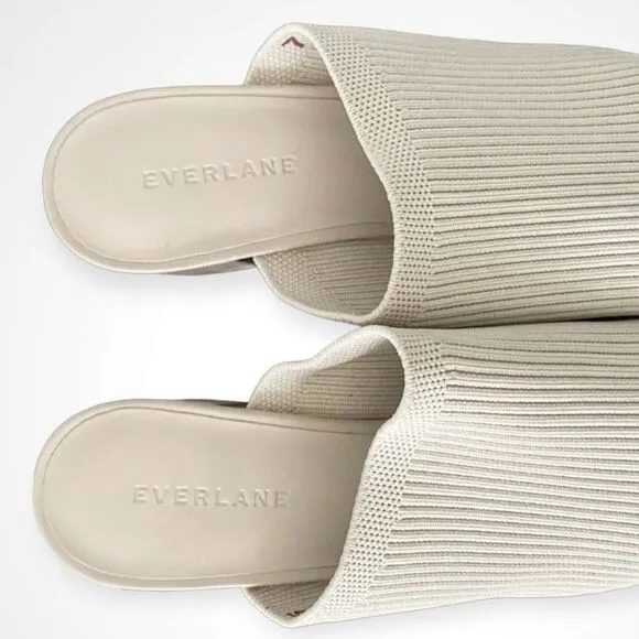 Everlane The Glove Mule in ReKnit White Bone Size 8.5 NEW