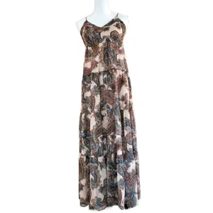 Express Paisley Flowy Dress Adjustable Spaghetti Straps Size Extra Small
