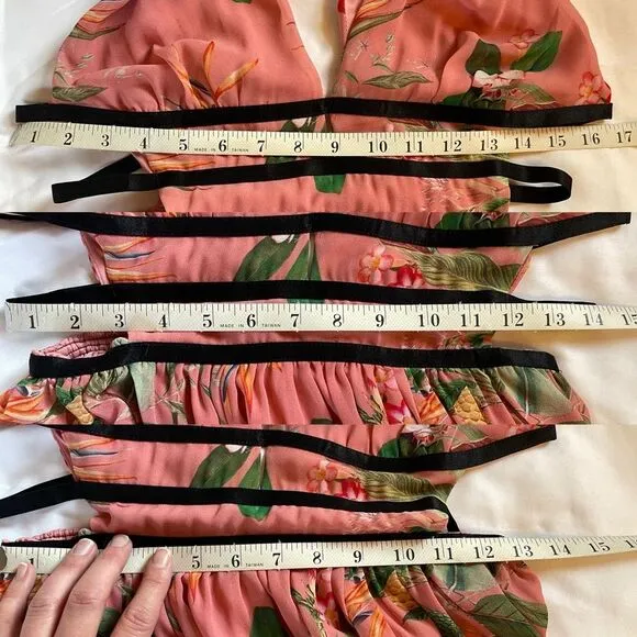 Express Pink Floral Cut Out Maxi -  Medium