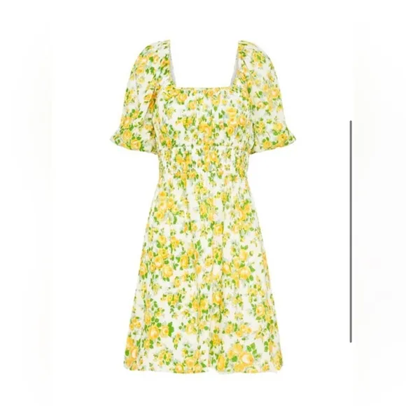 Faithful the Brand Floral Linen Mini Dress