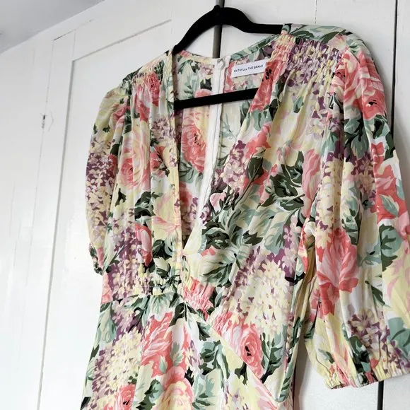 Faithfull the Brand | Marie Louise Midi Dress in Vennisa Floral‎ Yellow