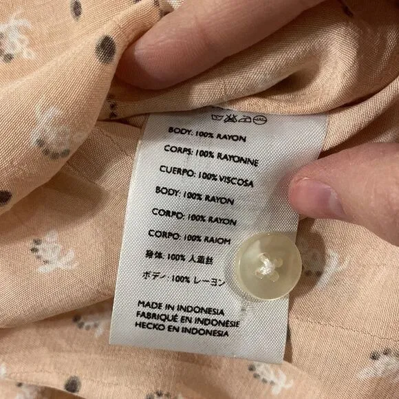 Faithfull the Brand x Anthropologie Trinidad dress Mieke print in pink size 4