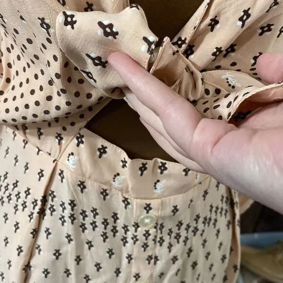 Faithfull the Brand x Anthropologie Trinidad dress Mieke print in pink size 4
