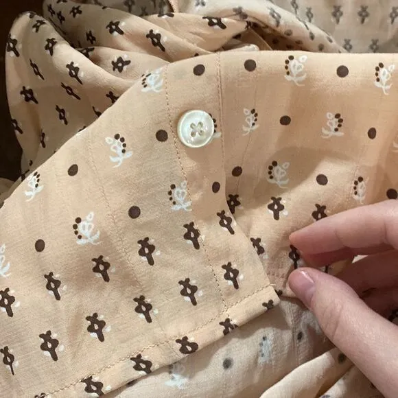 Faithfull the Brand x Anthropologie Trinidad dress Mieke print in pink size 4