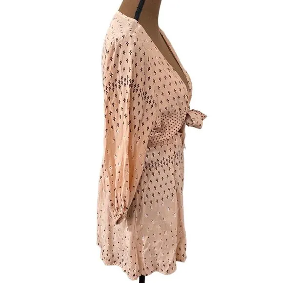Faithfull the Brand x Anthropologie Trinidad dress Mieke print in pink size 4