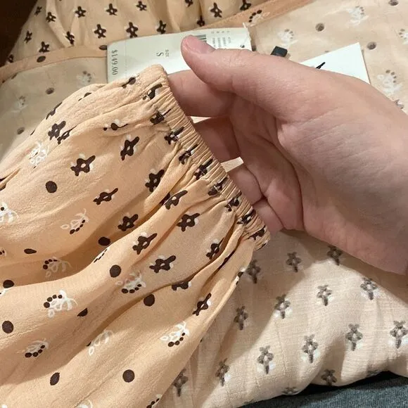 Faithfull the Brand x Anthropologie Trinidad dress Mieke print in pink size 4