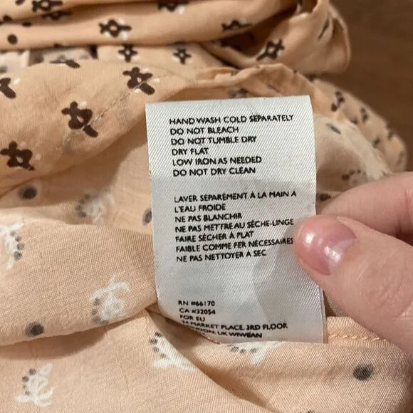 Faithfull the Brand x Anthropologie Trinidad dress Mieke print in pink size 4