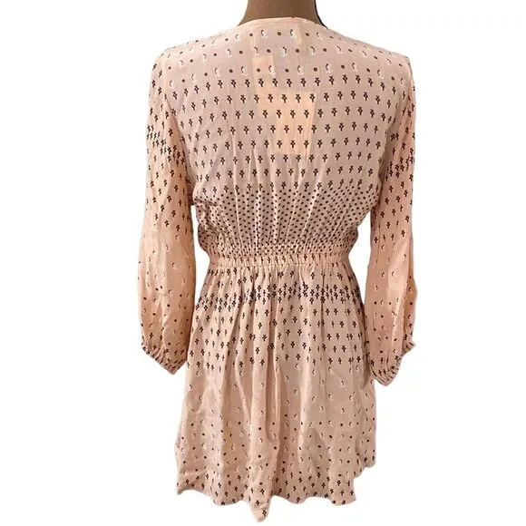 Faithfull the Brand x Anthropologie Trinidad dress Mieke print in pink size 4
