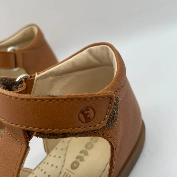 Falcotto Naturino Cedric Kids Nappa Leather Brown Sandals Size 25 US 8 Fisherman